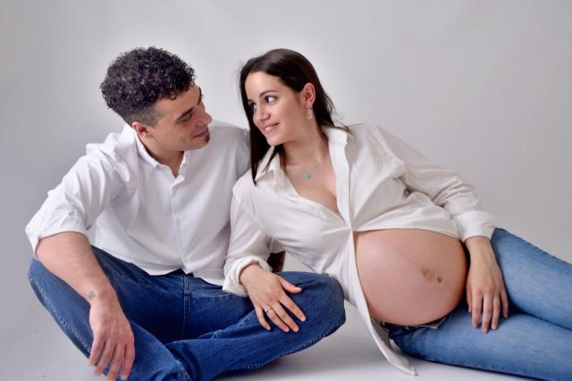 Pregnant woman photoshoot